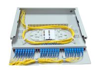 1.4U cubierta transparente superior portuaria 48 del panel de remiendo de fibra del estante del SC LC 24 para la observación fácil