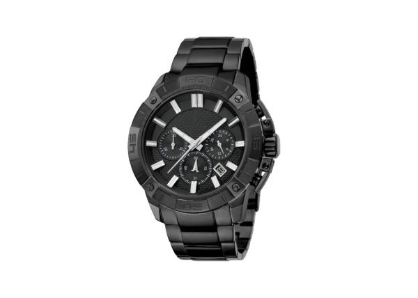 Solid Band Water Resistant Stainless Steel Watch Gent Collection Screw Crown