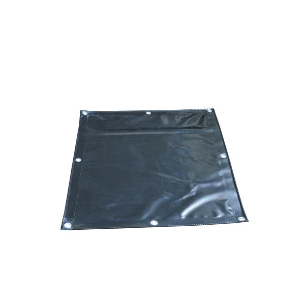 Наружная тяжелая черная ПВХ покрытая сетка брезент с латуниной граммы для грузовика