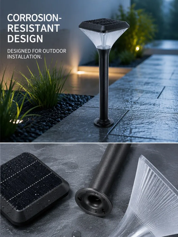 High Brightness 5W Solar Lawn Lights IP65 Rating LED Solar Pathway Lights With Auto Sensor