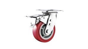 4" 5" 6" 8" Trolley Caster Wheel Heavy Duty Wear Resistant Polyurethane Caster