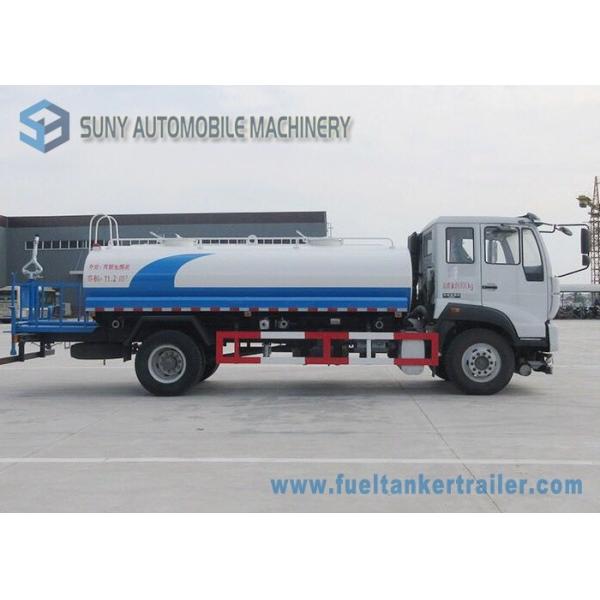 Sino HOWO Commercial Water Tanker Truck 160 Hp 12000 Liters 4X2 Driving Type 6 Wheels