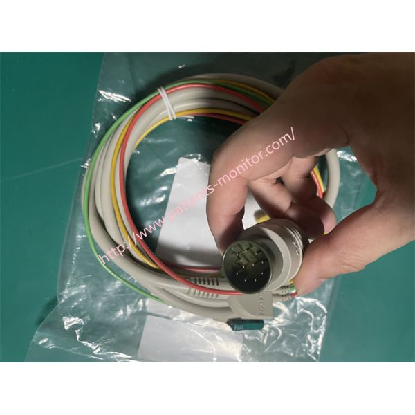 Nihon Kohden BC-763V ECG lead cable for 10-lead and 12-lead ECG acquisition with TPU Jacket