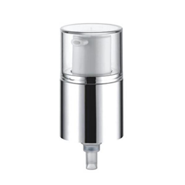 JL-CC102B Matt Aluminum Cosmetic Cream Pump 0.5CC 0.23CC Spring Outside 20/410 24/410 With Half Cover