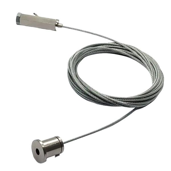 Stainless Steel Suspended Wire Ceiling Lighting System Kit