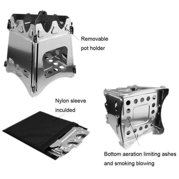 Convenient Wood Stove for Camping and Picnic Package Size 18.00cm * 16.00cm * 15.00cm