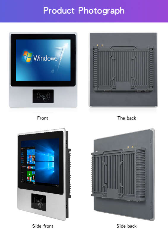 12.1 Inch Wall Mountable Self-service Kiosk with 10 Point Capacitive Touch Screen for Indoor Use