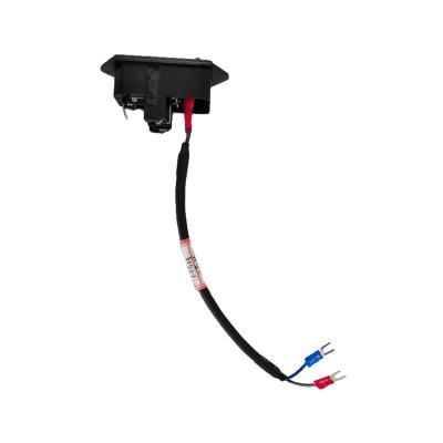 RoHS Compliant Three-in-One Power Socket Power Supply Harness Rvvp Cable 220V 350mm Para Indústria