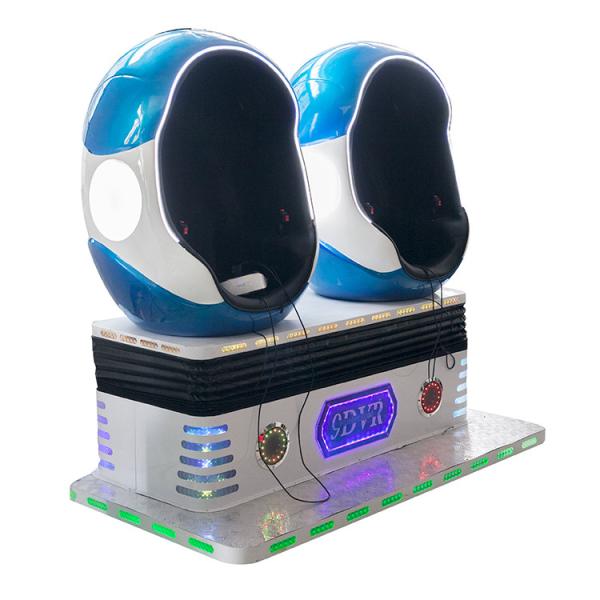Double Chair Virtual On Arcade Cabinet , Omni Directional Vr Motorbike Simulator