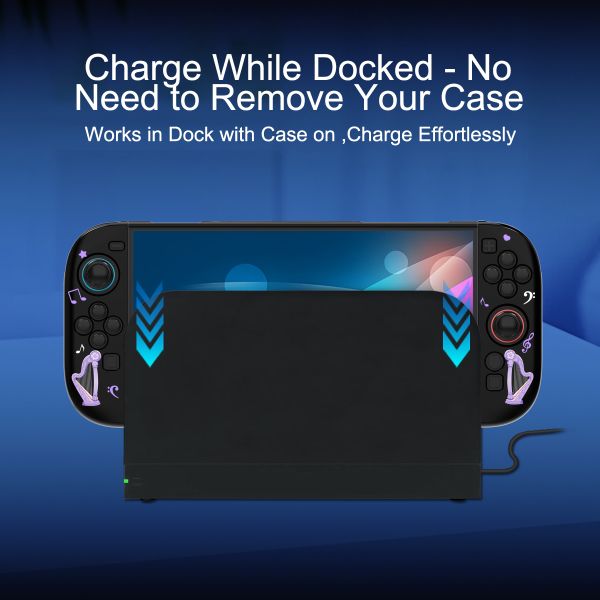 Playful Split-Face Cartoon Girl Case - Protective Cover Set for Nintendo Switch 2