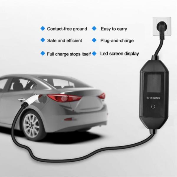 7KW 32A Chargeur électrique portable AC EV Protection contre la surtension