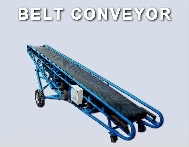 Firewood Fixed Belt Conveyor Corn Powder Horizontal Belt Conveyor