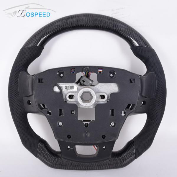 F150 LED Display Real Carbon Fiber Steering Wheel Gloss Black Ford
