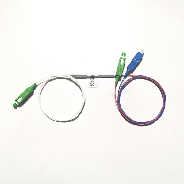 PSM 1X2-PLC SC/APC G.657A GPON EPON FTTH PLC splitter 900um steel tube PLC fiber optic splitter