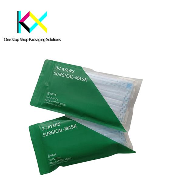 KN95 Surgical Facial Mask Medical Device Packaging Pouches ISO9001 Certified