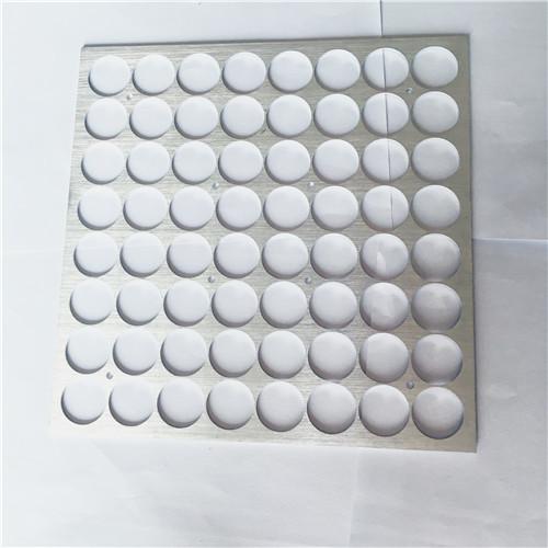 Customized aluminum stamping plate LED lens holder with brush