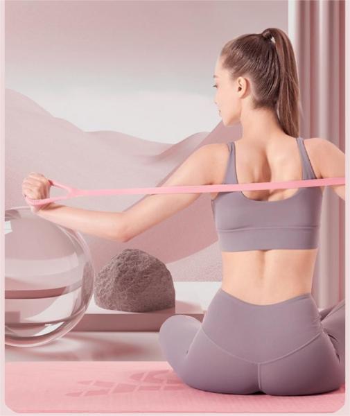 Figure 8 Fitness Resistance Band Arm Back Shoulder Exercise Elastic Rope Stretch Fitness Band For Physical Therapy Yoga