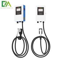 7KW 11KW 22KW Vehículo eléctrico azul y blanco montado en la pared con un solo cañón