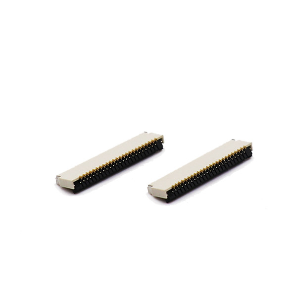 Down Contact 0.5 Mm Pitch FPC Connector 4 Pin Under Lock SMT Type 1.0mm Height