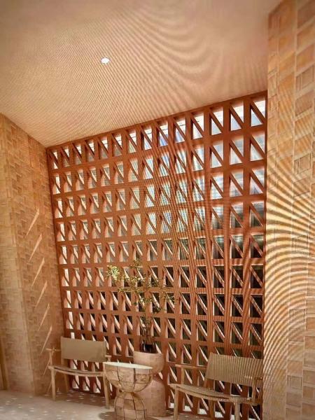 Blocs de murs extérieurs en ciment Soleil décoratif Briques creuses artificielles