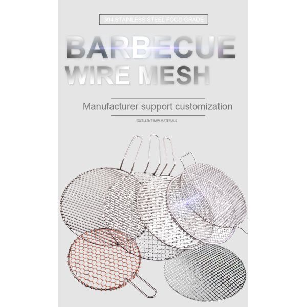 Lightweight Portable BBQ Grill Net For Travel & Camping
