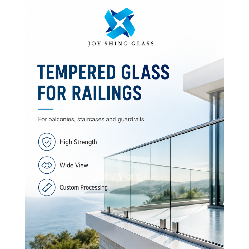 Custom Tempered Glass for Railings, Balustrades and Staircase Guardrails