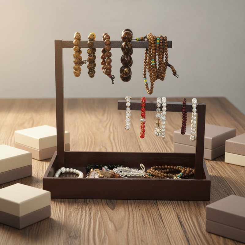 Solid Wood Bracelet Storage Rack Bracelet Display Jewelry Box Display Bracelet Watch Hanger Necklace Jewelry Display Rack