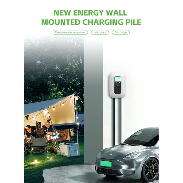GB/T 22kW 2A 380V Three Phase EV Charger Customizable Cable CE Certified