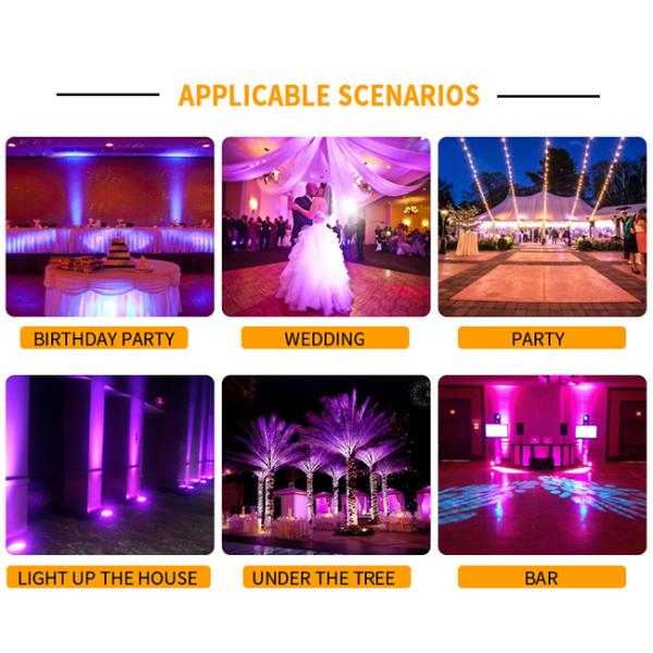 18x18 ватт RGBWA УЛЬТРАФИОЛЕТОВЫЕ 6 в 1 на открытом воздухе освещении события IP65 водоустойчивом WIFI беспроводном