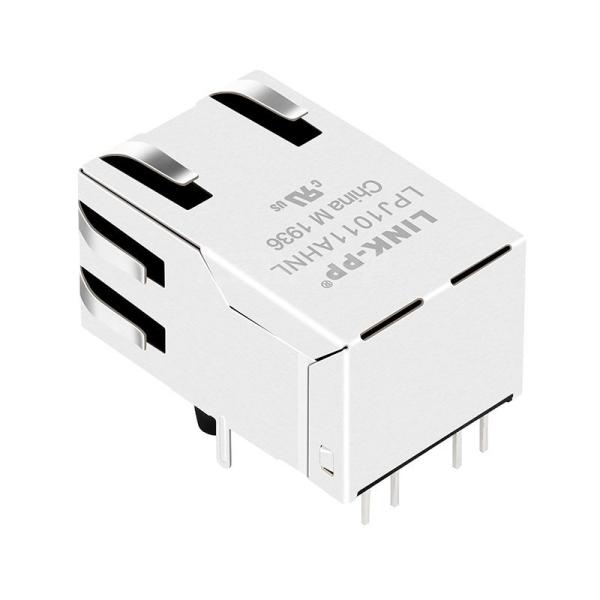 YDS 47F-1205GYD2 Compatible LINK-PP LPJ1011AHNL 10/100 Base-T 1x1 Port Cat5e RJ45 Female Connector Tab Up Green/Yellow Led