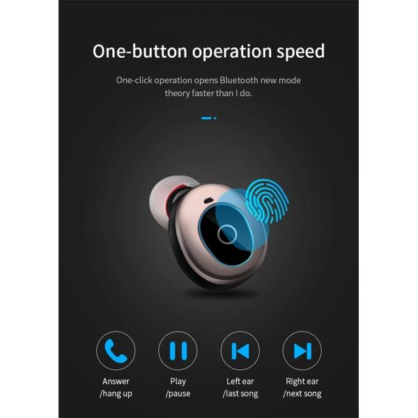 Наушник Bluetooth Earbuds горячего радиотелеграфа продажи водоустойчивого истинного стерео