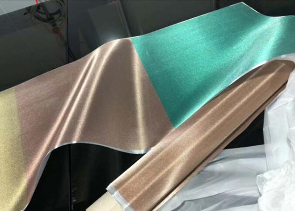 Metal Coated Fabric Used for Laminated Glass Door / Metalspurc Fabric For Laminated glass