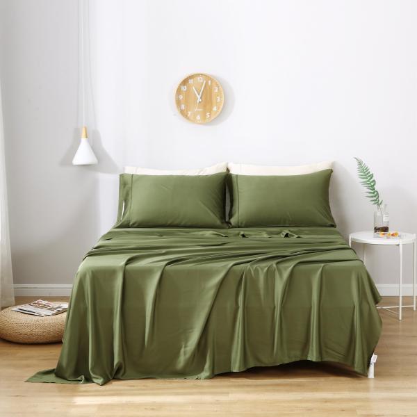 100% бамбуковые волокна твердого цвета индивидуальные постельные принадлежности постельные принадлежности популярный выбор