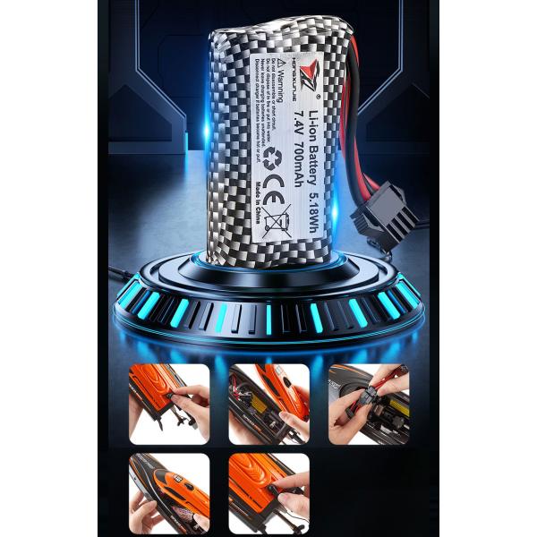 Outdoor Toy Boats 2.4g Competition Speed 25km/h 1 18 Scale Electric Remote Control Boat