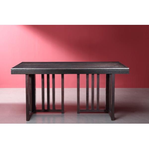 Home Modern Wood Full Dining Table And 6 Chairs Wooden Dining Room Set Luxury