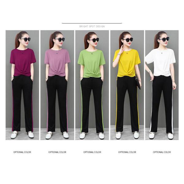 Custom LOGO any color Women'S Athletic Clothing Black Loose Fit Pants With Pocket