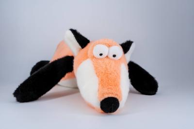 Jouet en peluche de renard doux sur mesure, OEM disponible, MOQ faible, animal fourre-tout câlinable