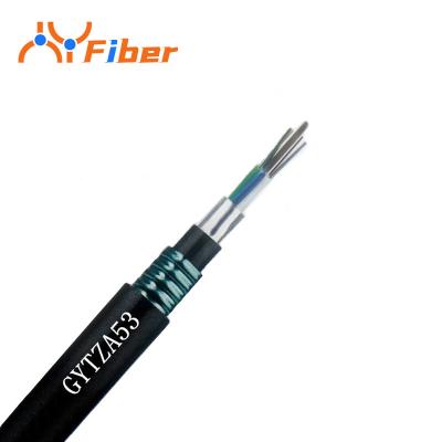 GYTZA53 Railway Fiber Optic Cable Heavy Armor Tunnel LSZH Direct Buried 2-48 Core