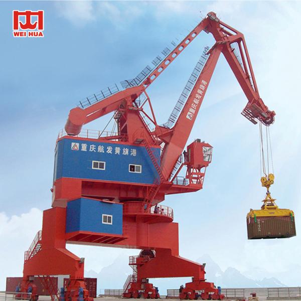 40 Ton - 60 Ton Lattice Boom Harbour Portal Jib Crane Cabin Control