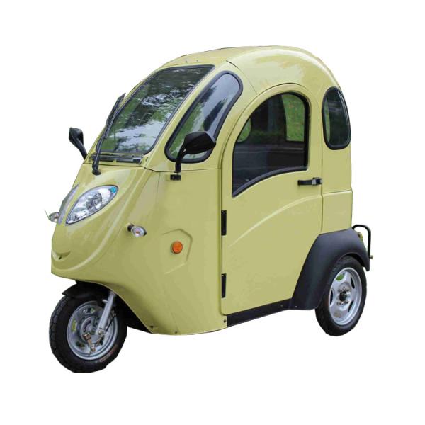 Passenger Plastic Cabin 3 Wheel Electric Tricycle 140kg Loading