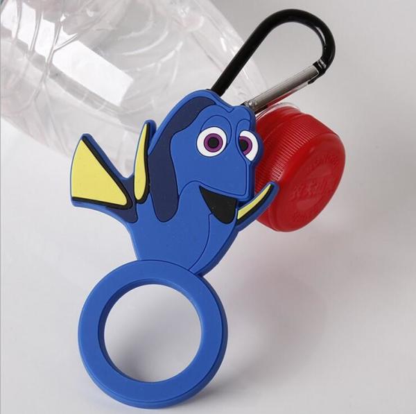 Promotional Silicone Bottle Opener Keychain / Rubber Soft PVC Drink Bottle Opener Cool Animal Design