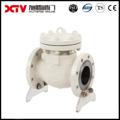 Reversing Flow Direction High Pressure Cast Steel Spring Flange Swing Check Valve