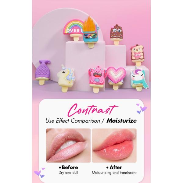 Safety Child Friendly  1.2g Chapstick Lip Balm From Custom Silicone Outer Packing