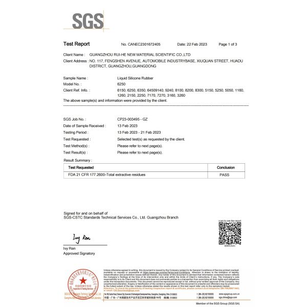 Transparent Liquid Silicone Rubber LSR for Textile Coating with 20-30 Shore A Hardness and 12 Months Shelf Life