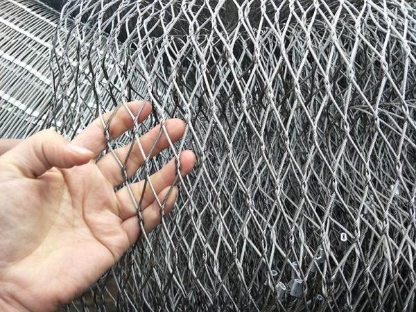 Knotted Stainless Steel Cable mesh material: Stainless steeL X Tend Cable Mesh Stainless Stainless Steel AISI 304