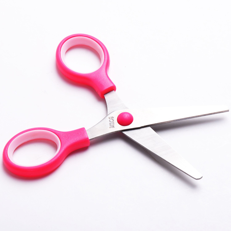 Hot selling wholesale OEM stationary fancy children safety paper cutting mini scissors