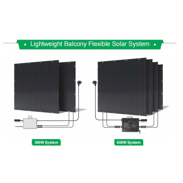 Тип кремния Semi гибкой панели солнечной системы балкона регулируемый Monocrystalline