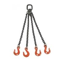 8T1.5M-4 Cadeias G80 Gancho 4 Pernas 10Mm Lashing Link Chain Slings Soldados para Cargas Pesadas