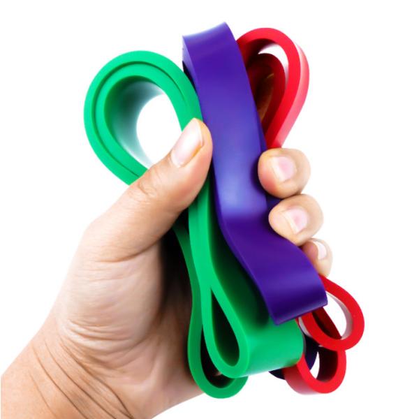 Various Color 100% Natural Latex Yoga TPE Elastic Stretch Custom Resistance Bands Exercise Band
