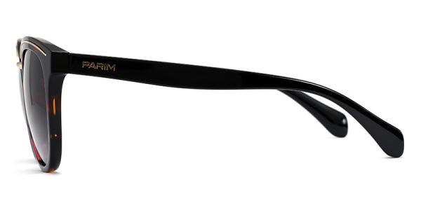 TAC Plastic Colored Sunglasses , Black Brown Plastic Aviator Sunglasses Metal Frames